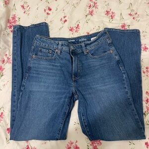 Old Navy Women's Straight Leg Blue Jeans